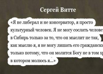 Краткая биография витте сергея юльевича все самое главное о деятеле Сообщение о витте